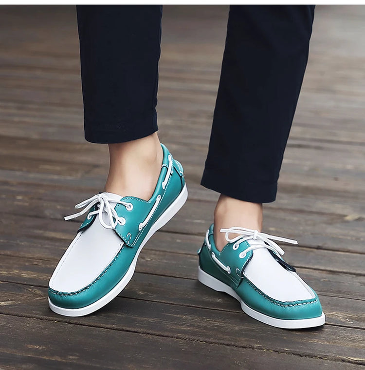 Moda uomo scarpe da barca scarpe da ponte Casual in pelle 2023 mocassini primavera autunno Designer di marca di lusso antiscivolo vendita calda
