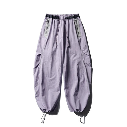 Men Women Splice Fashion Outdoor Loose Casual Lightweight Quick Dry Sports Cargo Baggy Pants Track Trouser Jogger Sweatpants