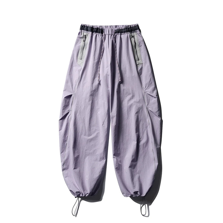Men Women Splice Fashion Outdoor Loose Casual Lightweight Quick Dry Sports Cargo Baggy Pants Track Trouser Jogger Sweatpants