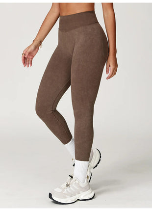 Yoga Pants Impact Leggings Women Seamless Sports Yoga Pant High Waist Ribbed Gym Clothes Fitness Workout Wear Scrunch Bum Tights PlatiNum