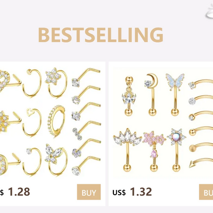 Florideco 1PC Stainless Steel Cartilage Stud Earrings for Women Opal Flat Back Earring Studs Lip Bar Nose Ear Piercing Jewellery PlatiNum