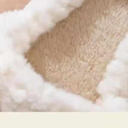 Winter Cute Butterfly Cotton Slippers for Women Non Slip Thick Sole Fluffy Indoor House Shoes Warm Maternity Home Footwear