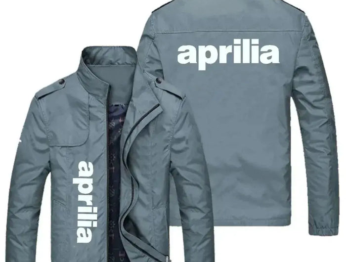 NEW Spring Autumn Men APRILIA LOGO jackets Popular Printed casual fashion7 loose biker jacket Men street baseball uniform2345 PlatiNum