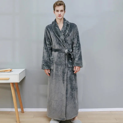 Donna Autunno e Inverno Caldo Lungo Velluto Corallo Spessore Coppia Accappatoi Da Bagno Uomo Donna Pigiama Doccia Accappatoio Asciugamani Da Bagno Per Adulti