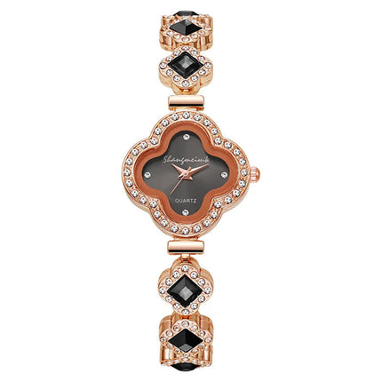 LByzHan Orologio da donna vintage con diamanti e piccolo polso verde senza scatola platinumshop
