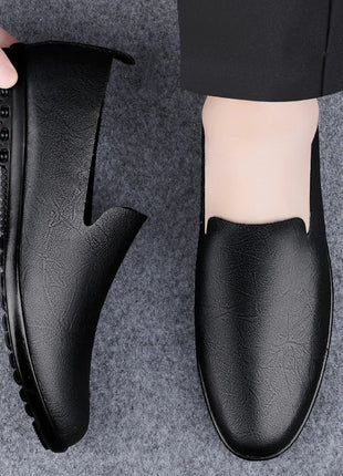 Scarpe da uomo in vera pelle Casual formali mocassini da uomo mocassini estate italiana traspirante Slip on scarpe da barca maschili Over Size 50 51