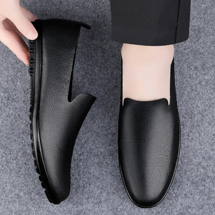 Scarpe da uomo in vera pelle Casual formali mocassini da uomo mocassini estate italiana traspirante Slip on scarpe da barca maschili Over Size 50 51