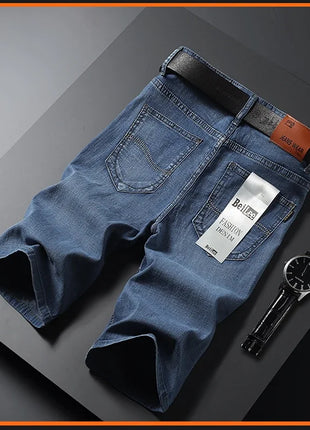 Jorts in denim slim da uomo stile classico da uomo Estate New Business Fashion Thin Stretch Short Casual jorts da uomo