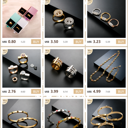 Set di gioielli di lusso Bracciale rigido in acciaio inossidabile Anello da dito Orecchini a cerchio con mini sfere per regali di gioielli di moda da donna platinumshop