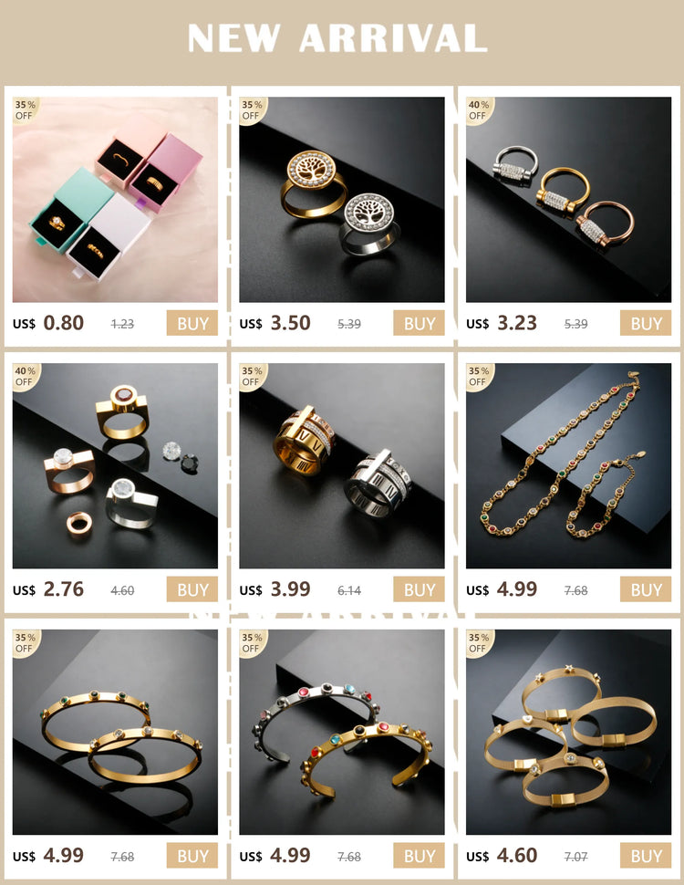 Set di gioielli di lusso Bracciale rigido in acciaio inossidabile Anello da dito Orecchini a cerchio con mini sfere per regali di gioielli di moda da donna platinumshop