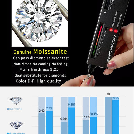JewelryPalace Moissanite D Color Total 1ct Round 925 Sterling Silver Halo Stud Earrings for Woman Yellow Gold Rose Gold Plated PlatiNum