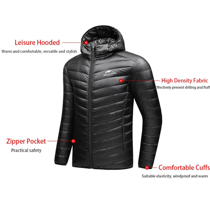 Naturehike Autumn Winter New Jacket Upgrade Ultra Dry Duck's Down Jacket Man Outdoor Camping Coat Ultralight Hiking Jackets
