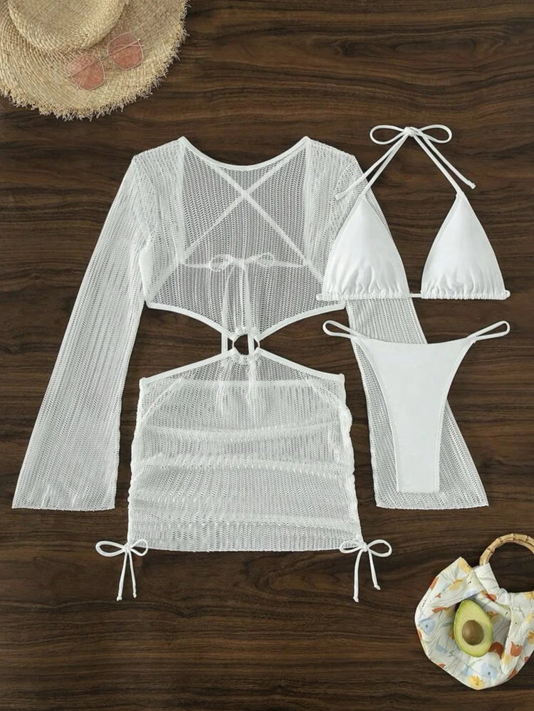2026 Bikini sexy Costumi da bagno femminili Costumi da bagno a tre pezzi da donna Costumi da bagno da spiaggia Costumi da bagno Bikini brasiliano Set Bagnante da piscina platinumshop