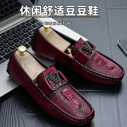 Nuove Scarpe Casual da Uomo Slip-On con Suola Morbida 2026, Stile Britannico Versatile e di Tendenza, Mocassini Comodi e Abbinabili a Tutto