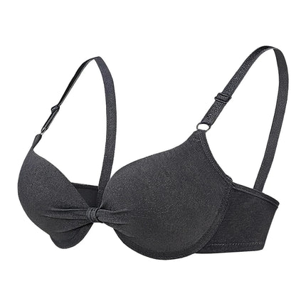 FallSweet Thick Cotton Lift Up Bra for Women Small Chest Lingerie Seamless Underwire Bralette Anti-Sagging Brassiere 32-38AB