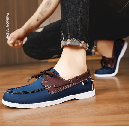 Mocassini da uomo Design Scarpe da barca Pelle PU Alta qualità Comodo Slip-On Morbido Piatto Versatile Scarpe da guida alla moda Mocassini