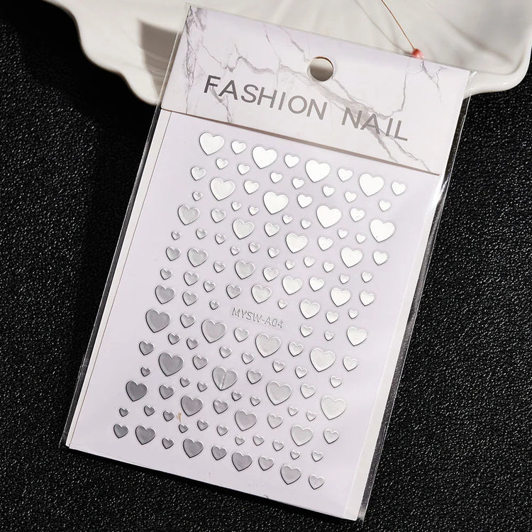 1PC 26-English Alphabet Number 3D Self-adhesive Nail Art Decal Sticker Word Small Letter Nail Decals Sticker Manicure Decoration