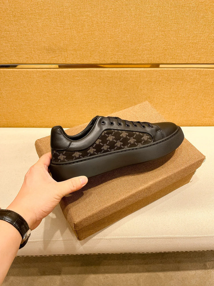 Men's Handmade Leather Lac-up Sport Shoes Comfortable Casual Design Sneakers Hot Sale Sports Footwear