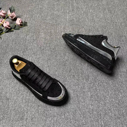 2026 spring and autumn new trendy brand low-top hot diamond board shoes men's lace-up versatile sports dad shoes