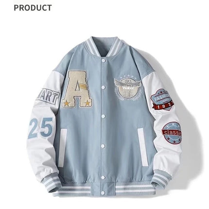 Spring and Autumn New Baseball Jacket Men's Jacket Street Hip Hop Windproof Jacket Autumn and Winter Warm Baseball Shirt Jakcet