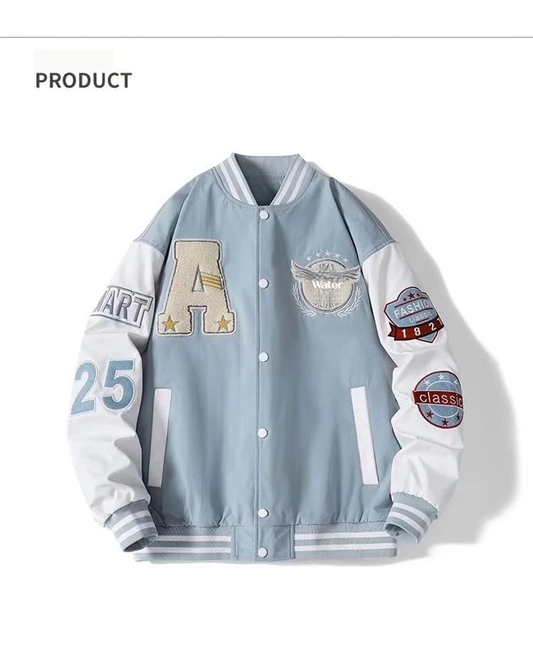 Spring and Autumn New Baseball Jacket Men's Jacket Street Hip Hop Windproof Jacket Autumn and Winter Warm Baseball Shirt Jakcet