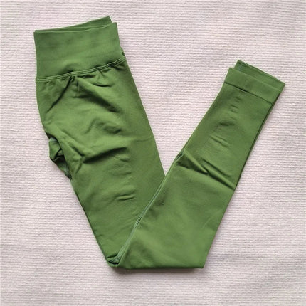 Seamless Sporty Leggings High Elastic Yoga Leggings Fitness Pants Butt Lifting Tights Tummy Control Squat Proof Workout Tights PlatiNum