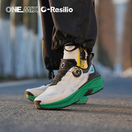 ONEMIX Scarpe Sportive Casual Impermeabili Autunno Inverno per Uomo, Scarpe da Passeggio Leggere Antiscivolo per Esterni, Scarpe da Papà per Donna PlatiNum