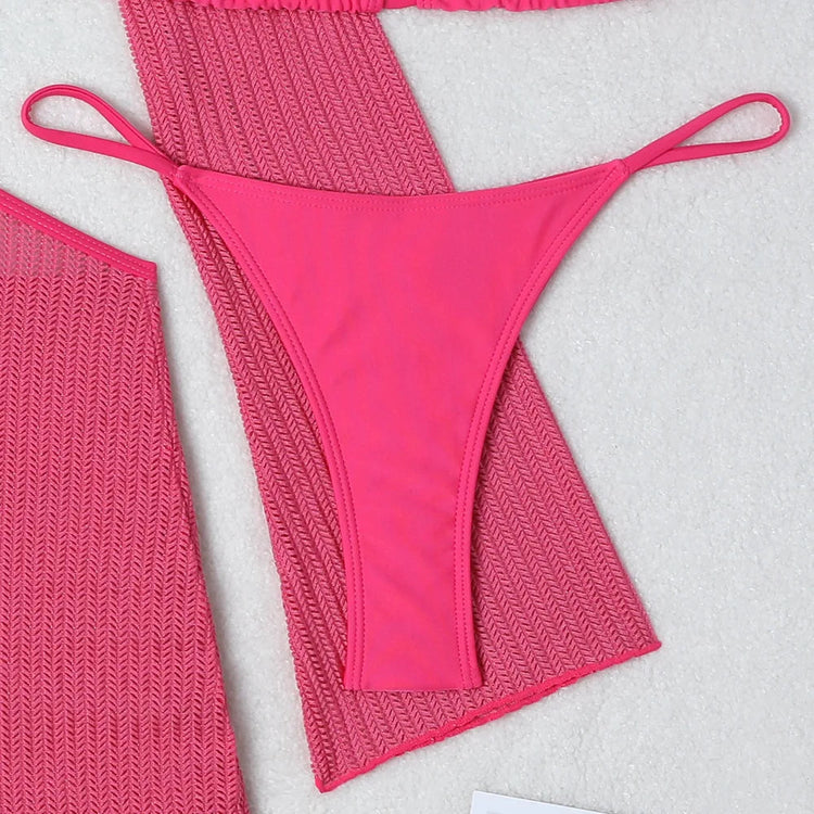 2026 Bikini sexy Costumi da bagno femminili Costumi da bagno a tre pezzi da donna Costumi da bagno da spiaggia Costumi da bagno Bikini brasiliano Set Bagnante da piscina platinumshop