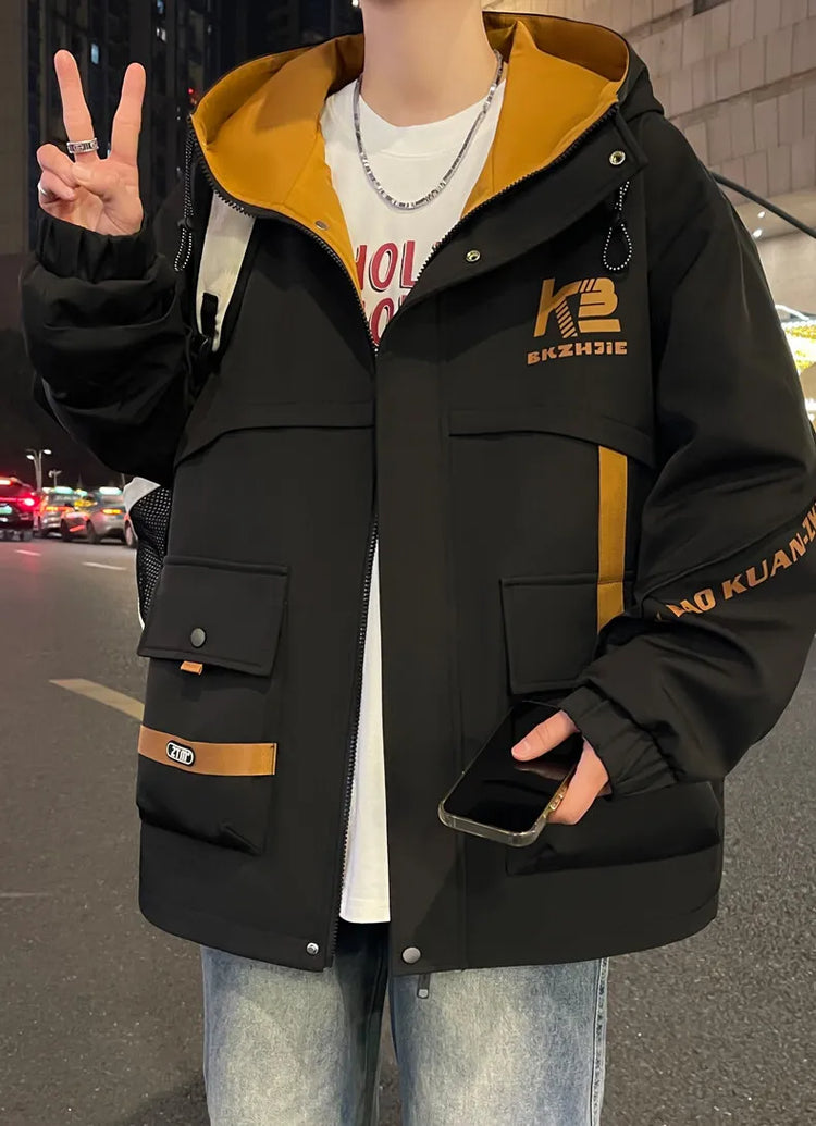 High Quality Men's Casual Hooded Jackets 2026 Spring Autumn Outdoor Coat Youth Streetwear Plus Size M-4XL Top Windproof Clothing
