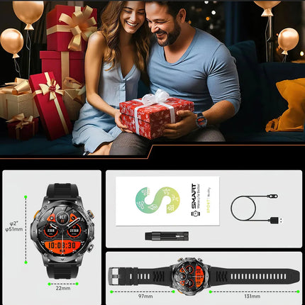 2025 Uomini Schermo AMOLED da 1,7 pollici Astuto Della Vigilanza 1000mAh Batteria Frequenza Cardiaca Chiamata Bluetooth NFC GPS Tracker Sport Fitness Orologi Nuovo platinumshop