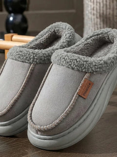 Wide Last Men's Arch Support Slippers EVA anti Slip Thick Sole Comfortable Memory Cotton Cushioning Warm Winter Indoor Shoes