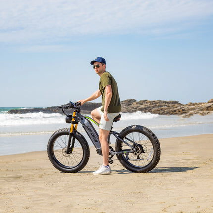 BURCHDA RX80 Bicicletta Elettrica da Montagna 1000W 50KM/H, Batteria al Litio 48V20AH, Pneumatici Fat 4.0 da 26 Pollici, E-Bike per Adulti
