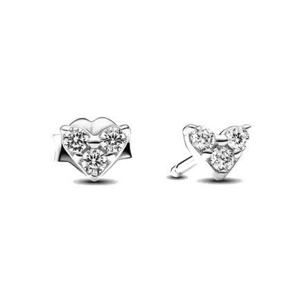 2025 Orecchini a cerchio in cristallo per le donne Orecchini gioielli Farfalla rosa Bule Moon Star Orecchini originali in argento sterling 925 platinumshop