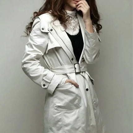 3 in 1 Winter Coat Women's Hooded Windbreaker Furry Inner Jacket Thick Warm Mid Length Parka Casual Fashion Cold Outerwear