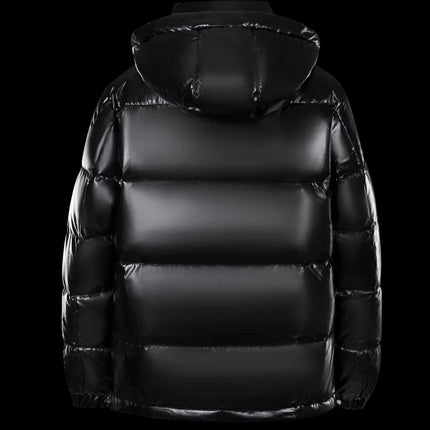 Prowow New men's white duck down down jacket with warm shiny surface short thick hooded jacket