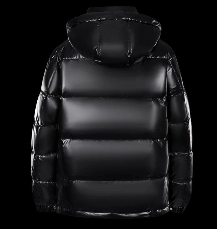 Prowow New men's white duck down down jacket with warm shiny surface short thick hooded jacket