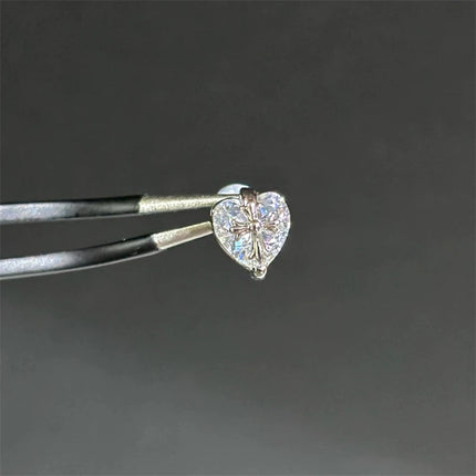 New Fashion Love Wings Cross Acciaio inossidabile Osso dell'orecchio Chiodo Zircone lucido Orecchino con filo alla moda per le donne Accessorio per piercing al corpo platinumshop