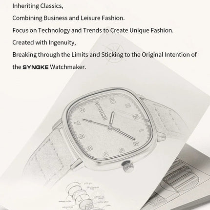 SYNOKE orologio al quarzo da uomo Fashion Simple Business Belt orologio al quarzo per uomo orologio da polso per studenti sport Non meccanico platinumshop