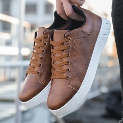 Casual Shoes Loafers British Leather Sneakers Flats Shoes Classic Men Leather Shoes Spring Summer New Trendy Designer Loafers