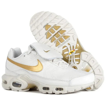 Nike Air Max Plus TN Tiempo 'Phantom Metallic Gold' Men Air Cushion Comfortable Rebound Outdoor Sports Sneakers HV2541-001