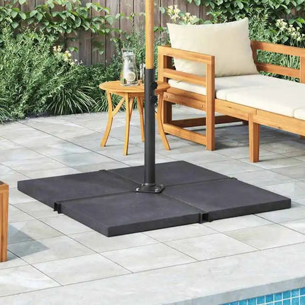 Base de parasol d'extérieur en granit, carrée, stable, au design luxueux