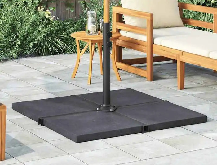 Base de parasol d'extérieur en granit, carrée, stable, au design luxueux
