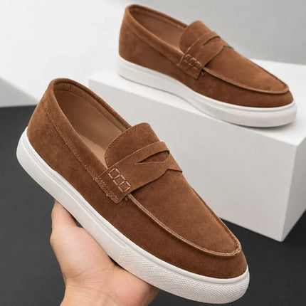 Mocassini classici da uomo, scarpe casual traspiranti senza lacci, scarpe da uomo di design, comode scarpe da guida antiscivolo, mocassini da uomo