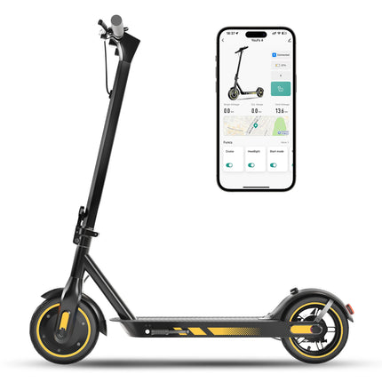 HiQiS V10 E-Scooter 500W Motore 36V 10.5Ah 40KMH Velocità 30KM Gamma Pieghevole EScooter 10 pollici Pneumatico Ad Aria Scooter Elettrico Per Adulti