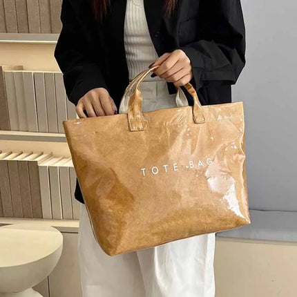 Transparent Waterproof PVC Bag, Summer Beach Bag, Printed Shoulder Bag, Sports Bags