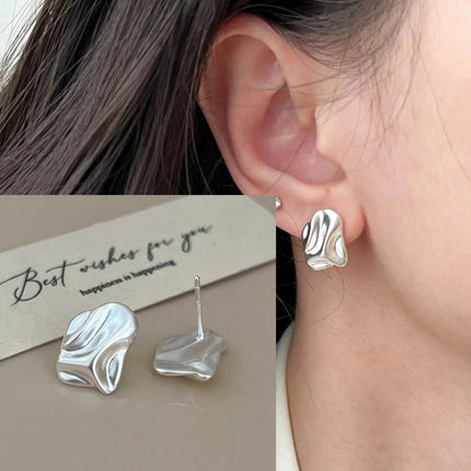 Ventfille 925 Sterling Silver Star Earring for Women Girl Simple Tassels Chain Fashion Office Jewelry Gift Dropshipping PlatiNum