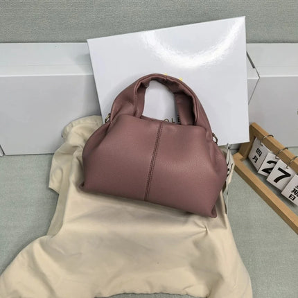 Grande borsa tote da donna in pelle morbida, con manici integrati, borsa capiente per shopping e lavoro