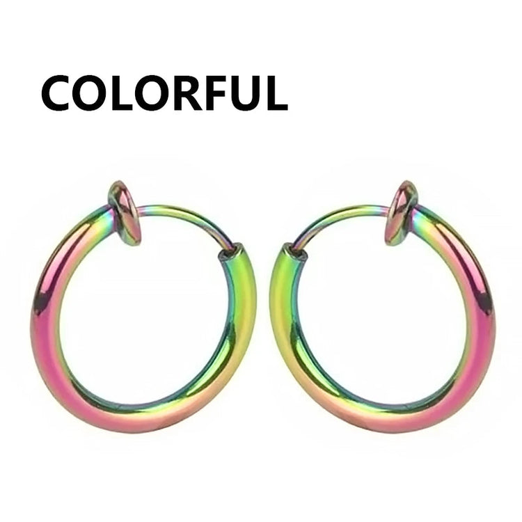 1/16 paia di orecchini a bottone magnetici da uomo in acciaio inossidabile con croce Non penetrante orecchini a cerchio Unisex CZ Magnet Clip on Earring platinumshop
