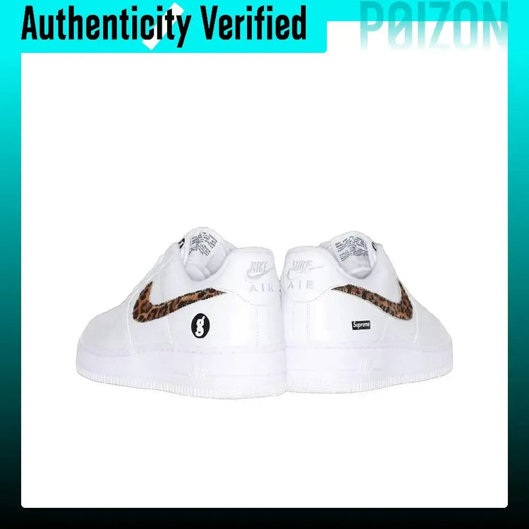 Nike x Supreme X GOODENOUGH Air Force 1 Abrasion Resistant Low top Skateboard Shoes Unisex White IM3483-100