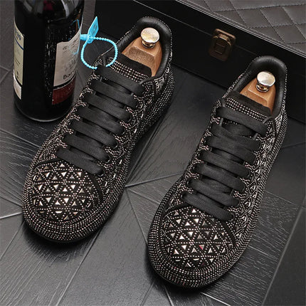 Luxury Royal Style Mens Wedding Dress Shoes Spring Handmade Embroidery Pattern Exotic Designer Loafers Fashion Casual sneaker